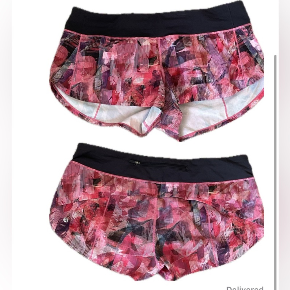 Lululemon Sun-dazed multi Speed up short 2.5